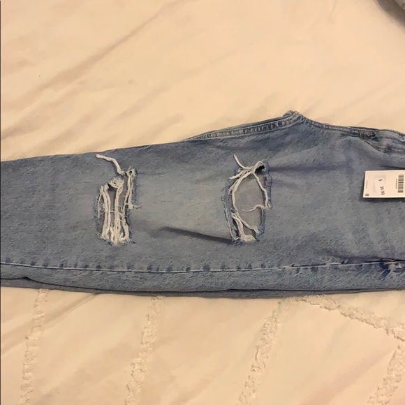 ZARA DISTRESSED MOM JEANS- BRAND NEW - Picture 3 of 7